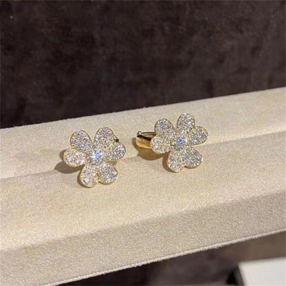 [Ornora Jewelry]FRIVOLE GOLD FLOWER DIAMOND EARRINGS