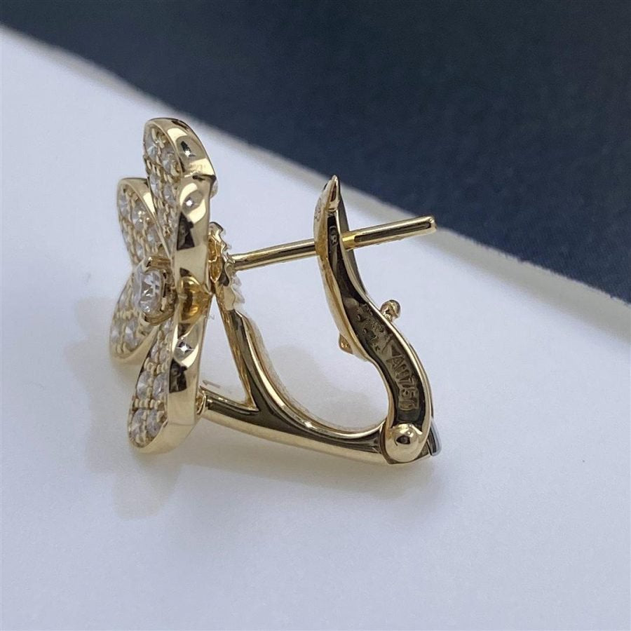 [Ornora Jewelry]FRIVOLE GOLD FLOWER DIAMOND EARRINGS