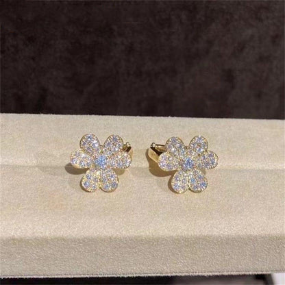 [Ornora Jewelry]FRIVOLE GOLD FLOWER DIAMOND EARRINGS