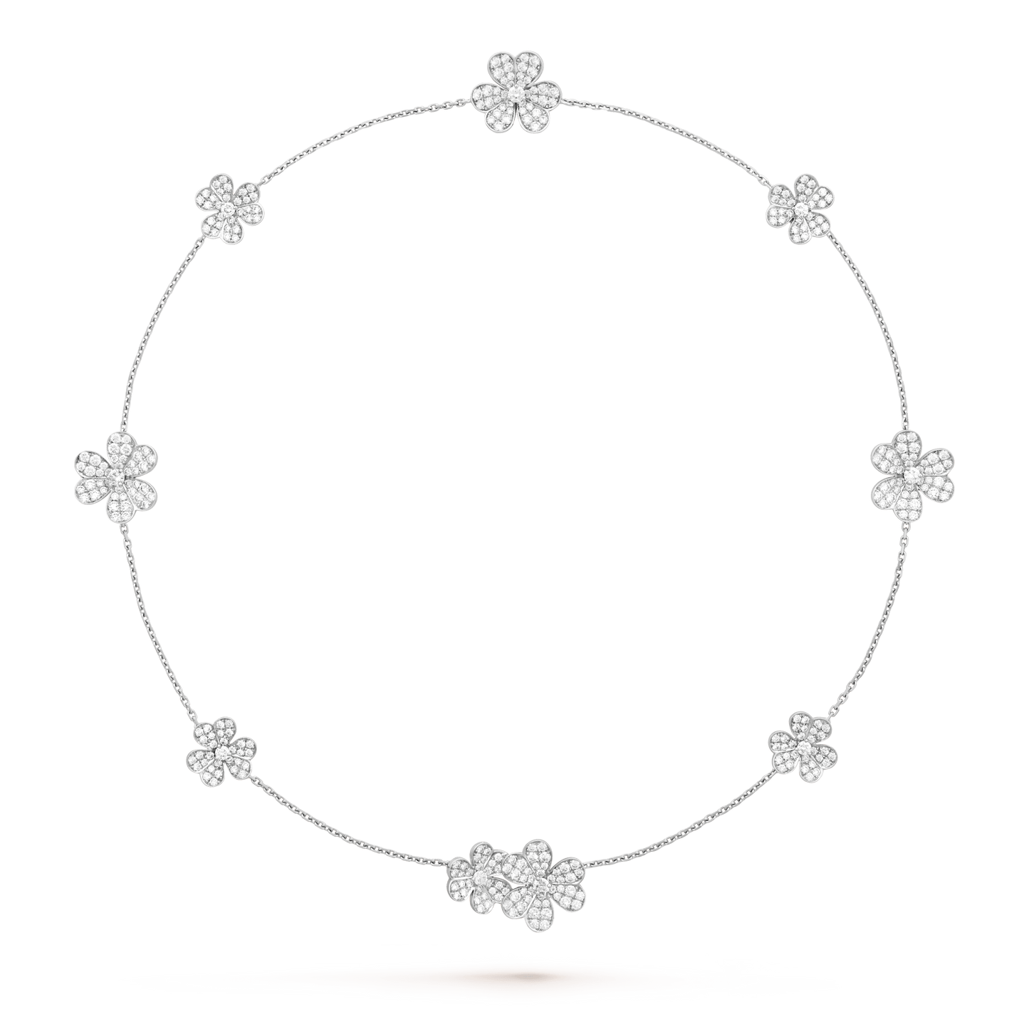 [Ornora Jewelry]FRIVOLE SILVER 9 FLOWERS NECKLACE