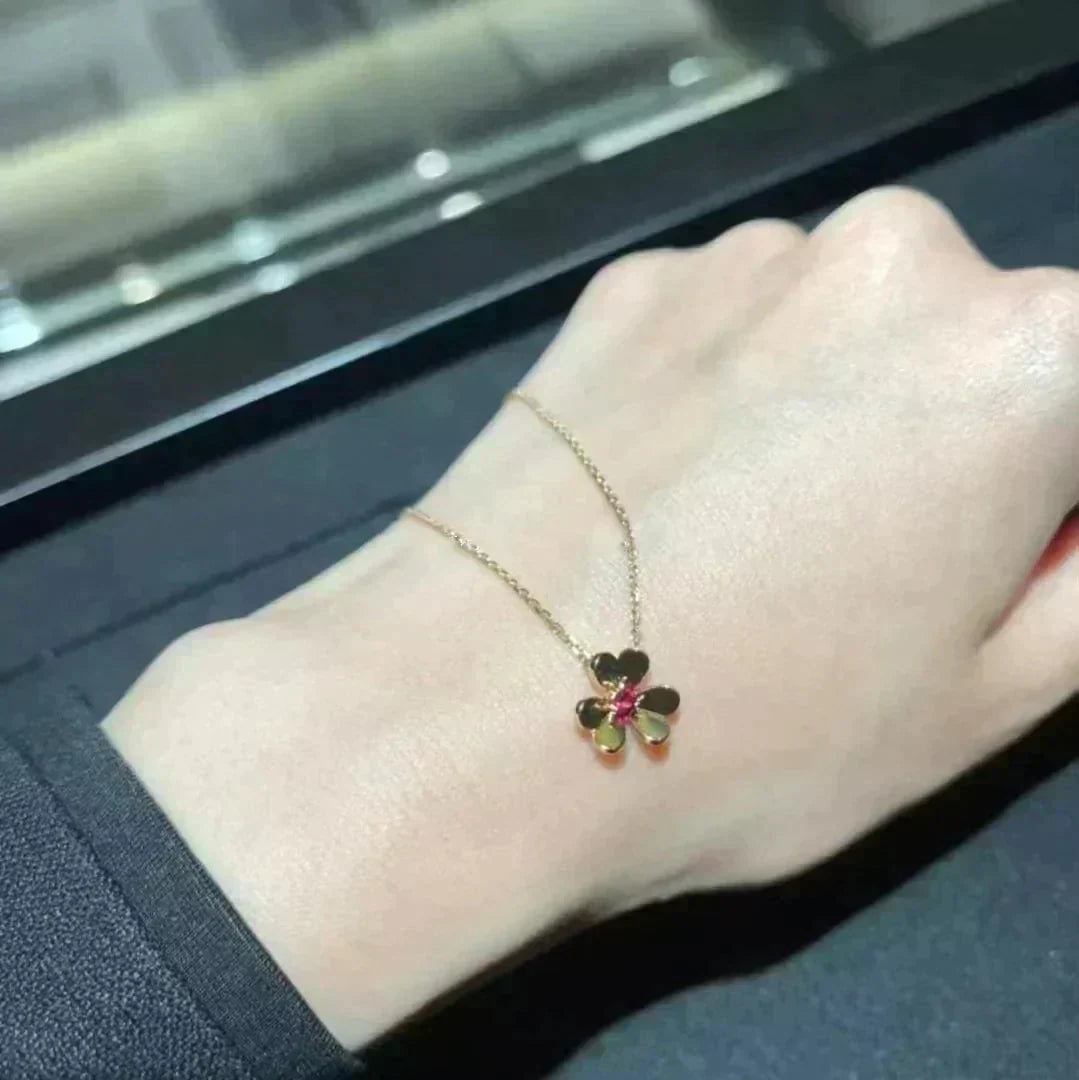 [Ornora Jewelry]FRIVOLE GOLD FLOWER NECKLACE