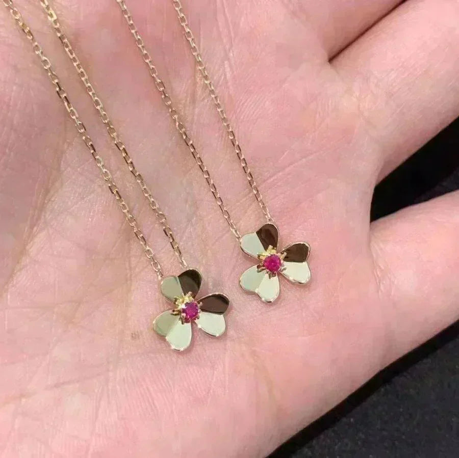 [Ornora Jewelry]FRIVOLE GOLD FLOWER NECKLACE