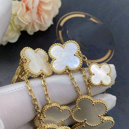 [Ornora Jewelry]CLOVER EARRINGS WHITE MOP 4 MOTIFS GOLD