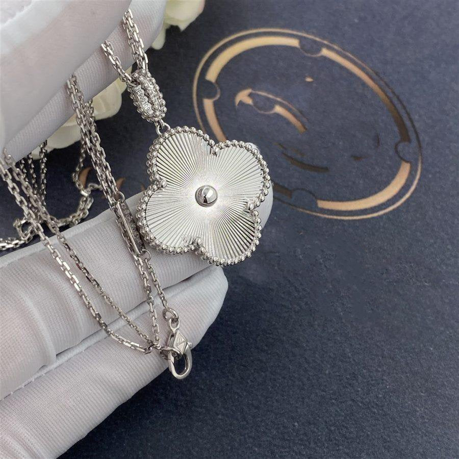 [Ornora Jewelry]CLOVER 25MM SILVER BIG CLOVER NECKLACE