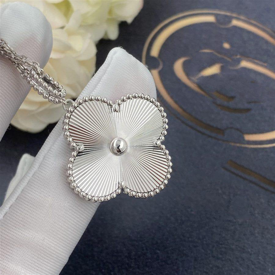[Ornora Jewelry]CLOVER 25MM SILVER BIG CLOVER NECKLACE