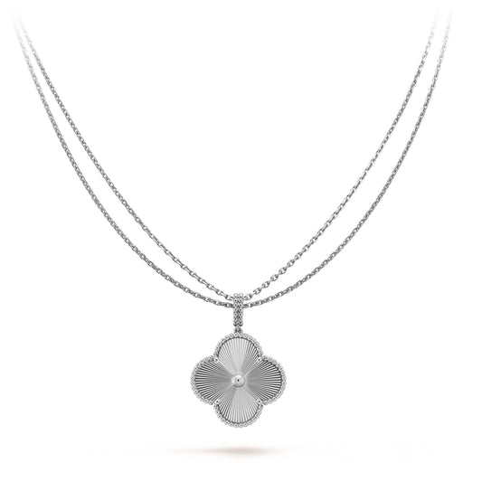 [Ornora Jewelry]CLOVER 25MM SILVER BIG CLOVER NECKLACE