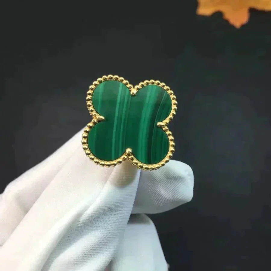 [Ornora Jewelry]CLOVER MALACHITE RING