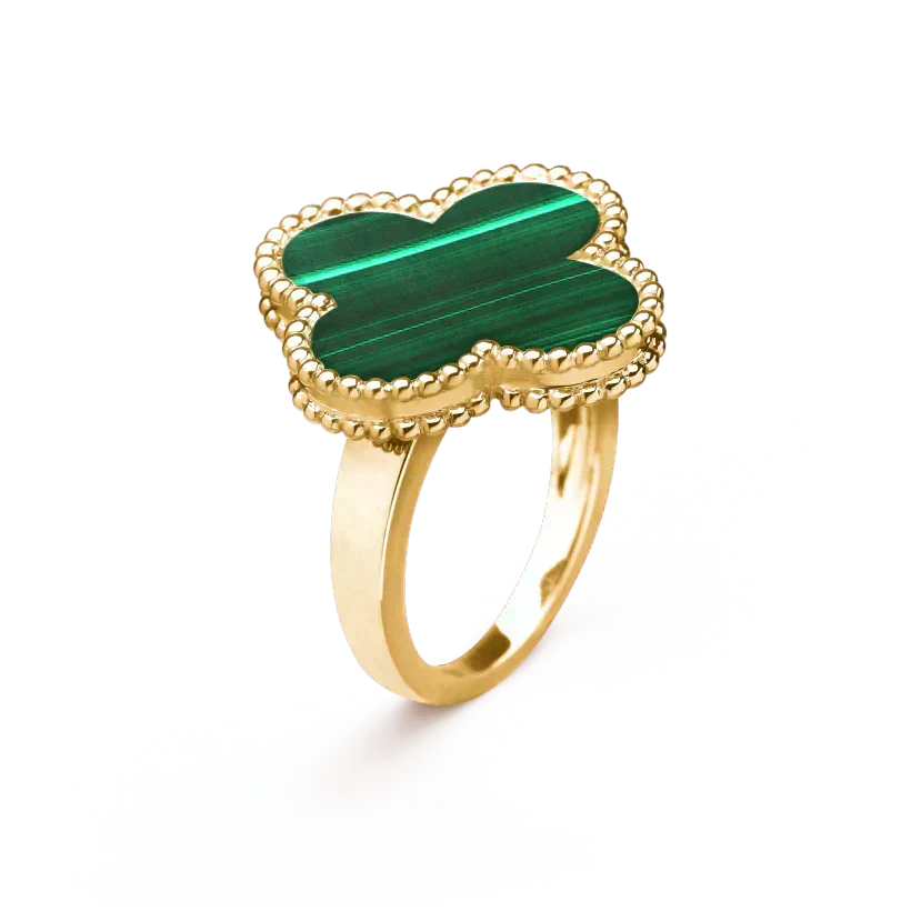 [Ornora Jewelry]CLOVER MALACHITE RING