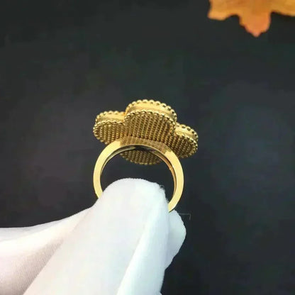 [Ornora Jewelry]CLOVER MALACHITE RING