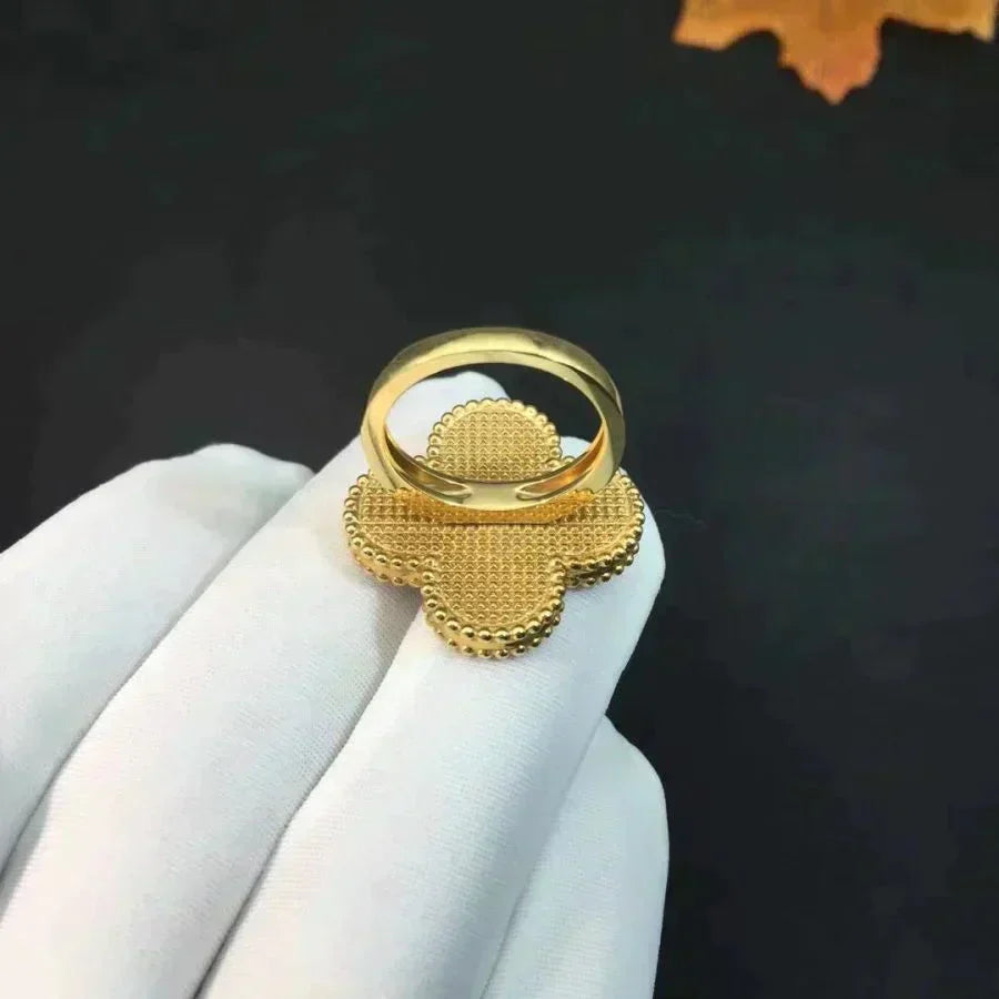 [Ornora Jewelry]CLOVER MALACHITE RING