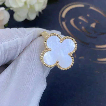 [Ornora Jewelry]CLOVER WHITE MOP RING