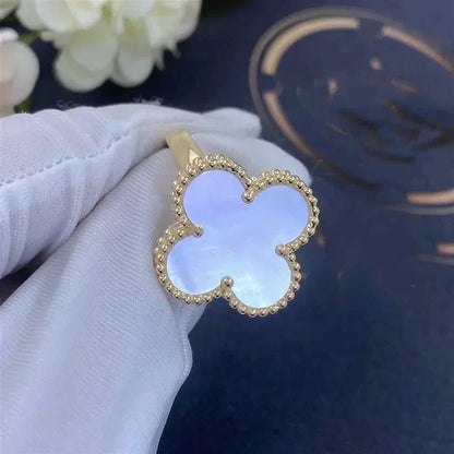 [Ornora Jewelry]CLOVER WHITE MOP RING