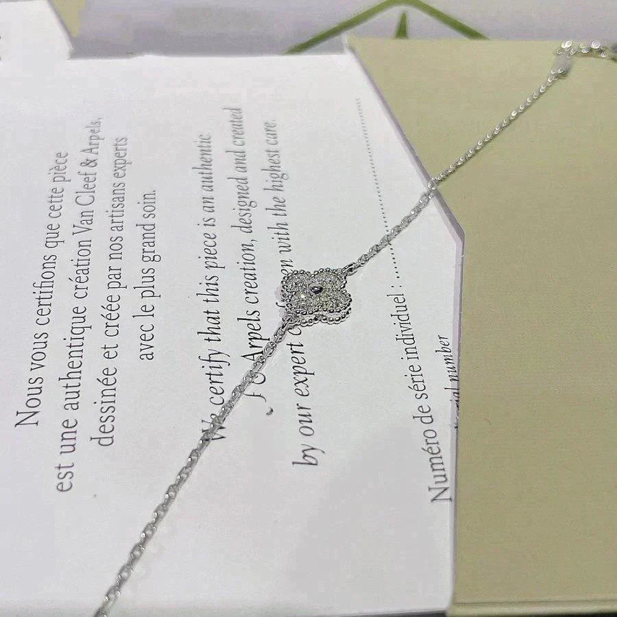 [Ornora Jewelry]CLOVER  SINGLE FLOWER BRACELET SILVER