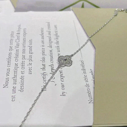 [Ornora Jewelry]CLOVER  SINGLE FLOWER BRACELET SILVER