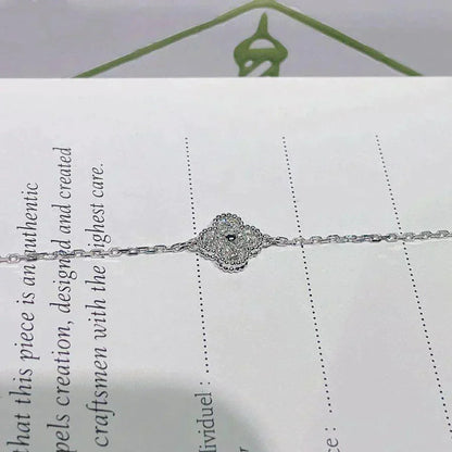 [Ornora Jewelry]CLOVER  SINGLE FLOWER BRACELET SILVER