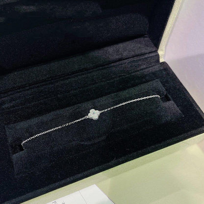 [Ornora Jewelry]CLOVER  SINGLE FLOWER BRACELET SILVER