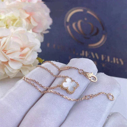 [Ornora Jewelry]CLOVER WHITE MOP SINGLE FLOWER BRACELET