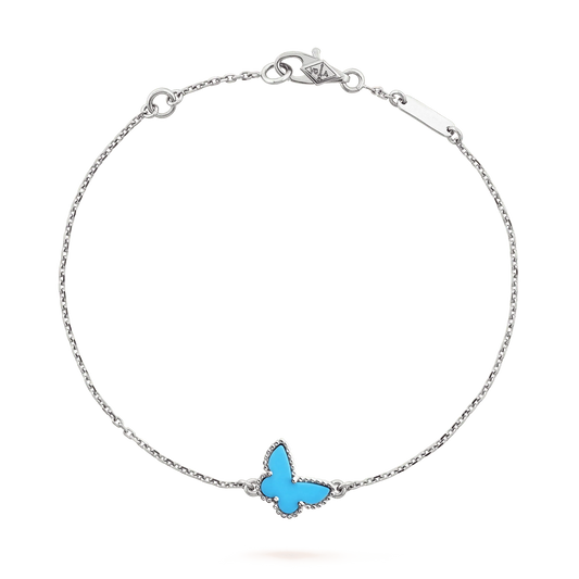 [Ornora Jewelry]BUTTERFLY TURQUOISE BUTTERFLY BRACELET SILVER
