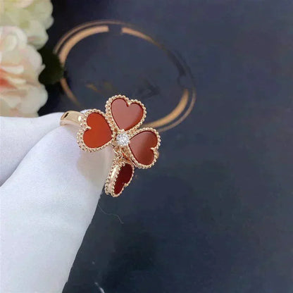 [Ornora Jewelry]SWEET CLOVER CARNELIAN RING