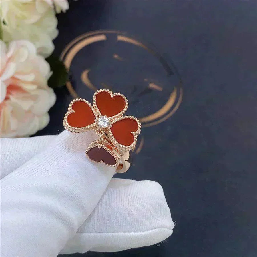[Ornora Jewelry]SWEET CLOVER CARNELIAN RING