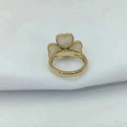 [Ornora Jewelry]SWEET CLOVER WHITE MOP RING