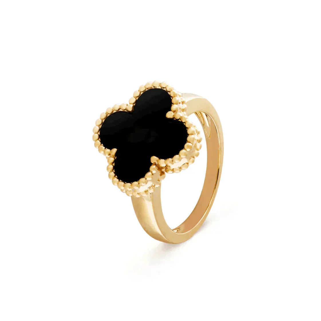 [Ornora Jewelry]CLOVER ONYX RING