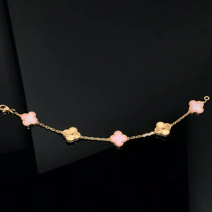[Ornora Jewelry] CLOVER 5 MOTIFS  PINK MOP BRACELET COLLECTION