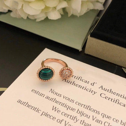 [Ornora Jewelry]PERLEE COULEURS DIAMOND ROSE GOLD BETWEEN THE FINGER RING
