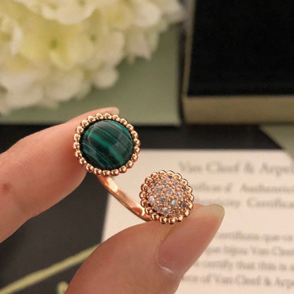 [Ornora Jewelry]PERLEE COULEURS DIAMOND ROSE GOLD BETWEEN THE FINGER RING