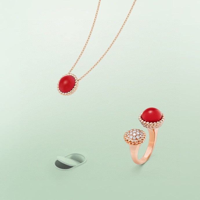 [Ornora Jewelry]PERLEE COULEURS DIAMOND ROSE GOLD BETWEEN THE FINGER RING