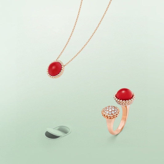 [Ornora Jewelry]PERLEE COULEURS DIAMOND ROSE GOLD BETWEEN THE FINGER RING