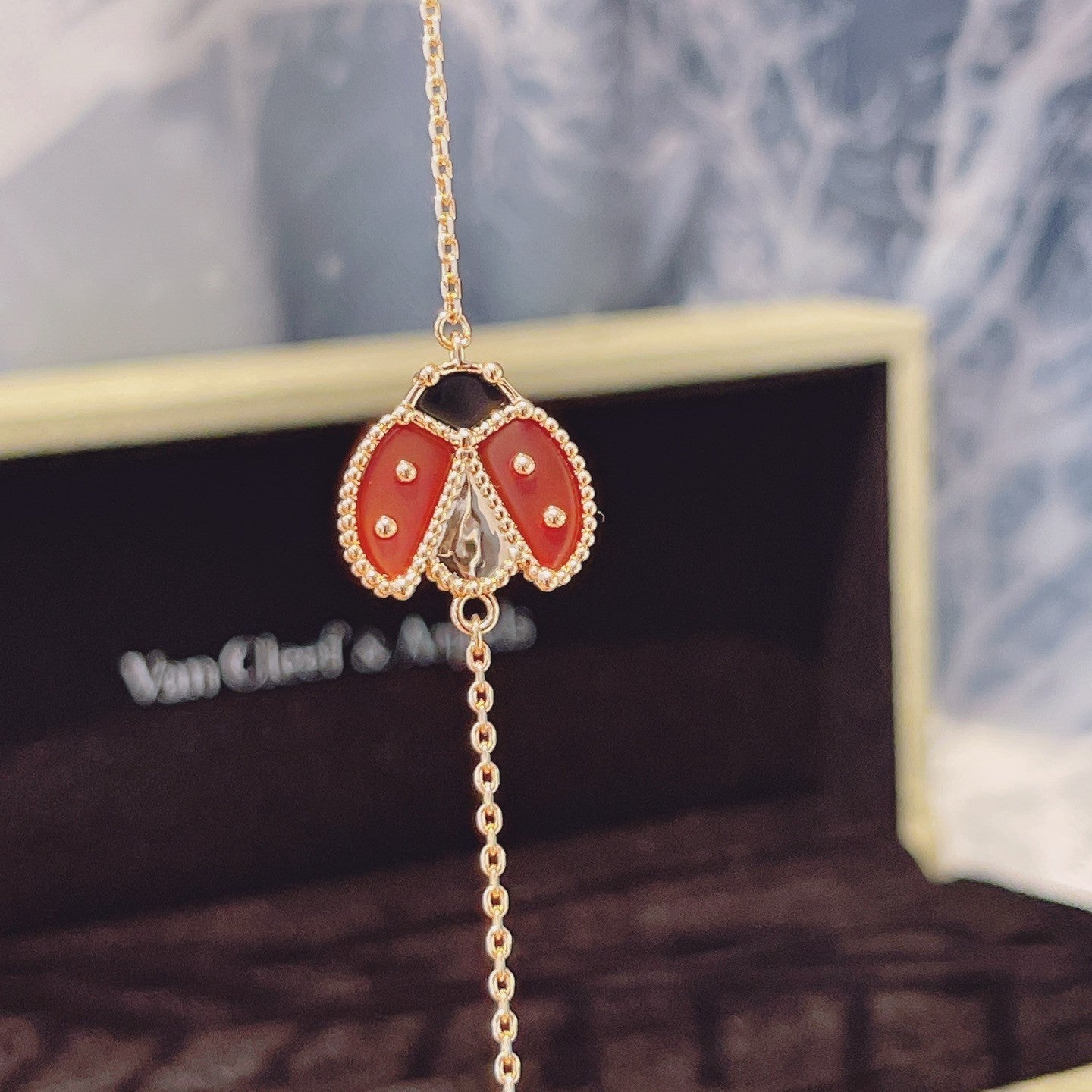 [Ornora Jewelry]LUCKY SPRING 1 MOTIF PINK GOLD BRACELET