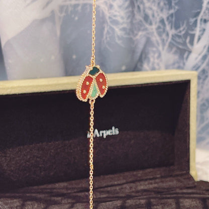 [Ornora Jewelry]LUCKY SPRING 1 MOTIF PINK GOLD BRACELET