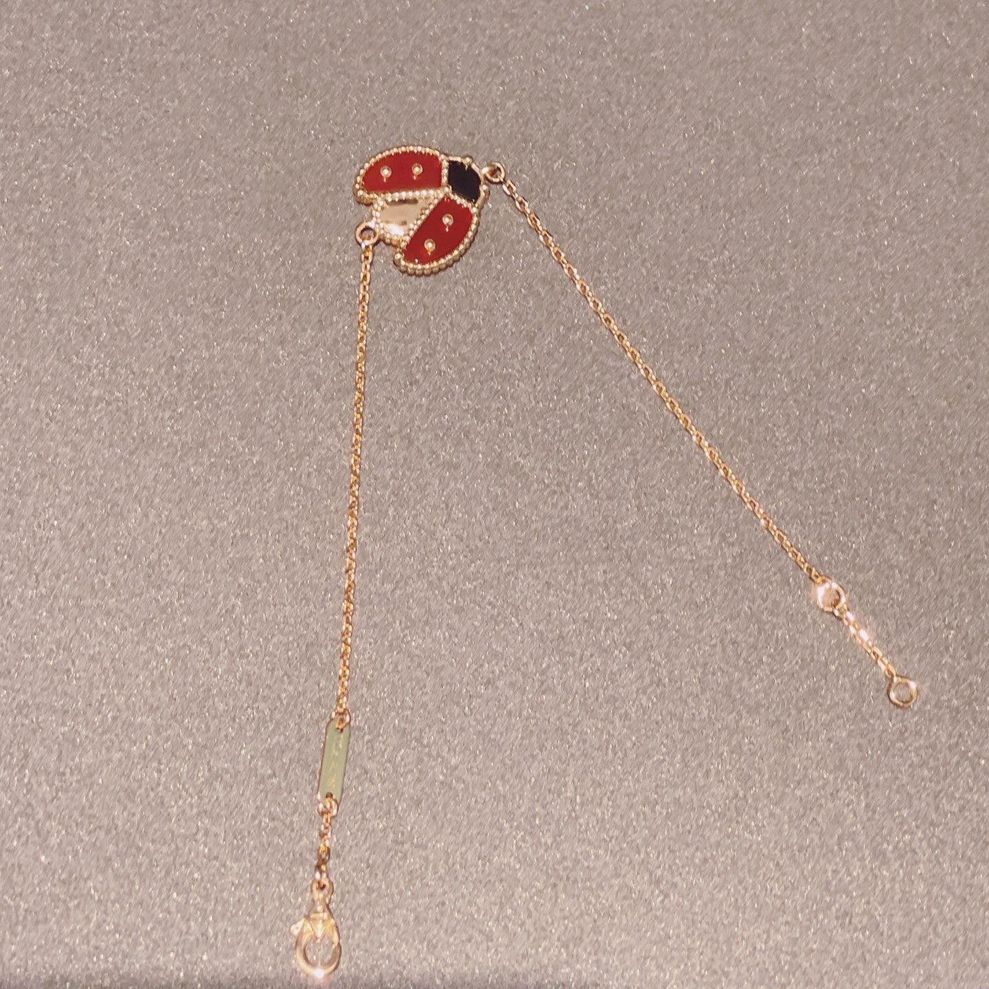 [Ornora Jewelry]LUCKY SPRING 1 MOTIF PINK GOLD BRACELET