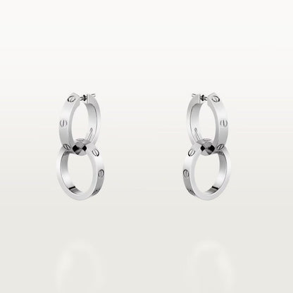 [Ornora Jewelry]LOVE 3.3MM DANGLE EARRINGS