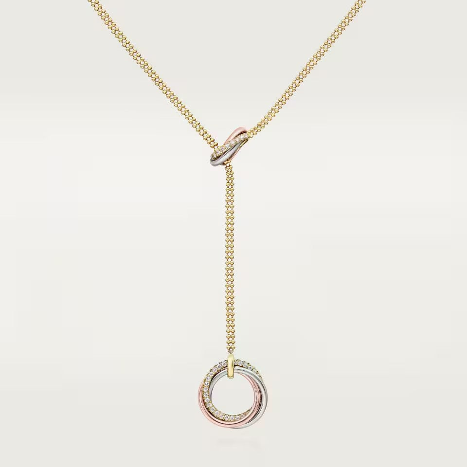 [Ornora Jewelry]TRINITY DIAMONDS NECKLACE