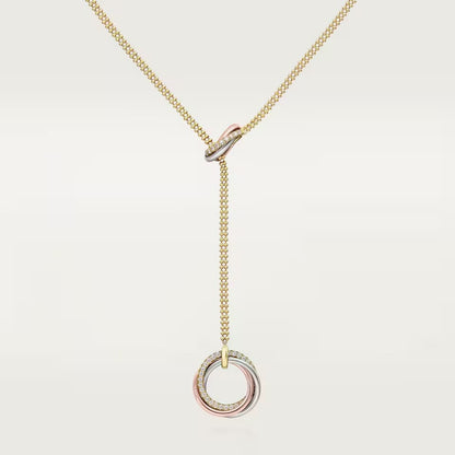 [Ornora Jewelry]TRINITY DIAMONDS NECKLACE