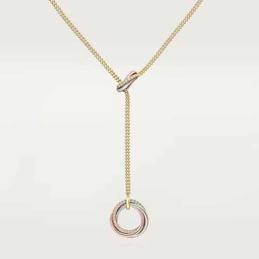 [Ornora Jewelry]TRINITY DIAMONDS NECKLACE
