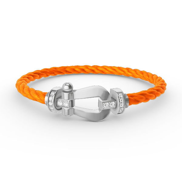 [Ornora Jewelry]FORCE LARGE HORSESHOE HALF DIAMOND BRACELET SILVER