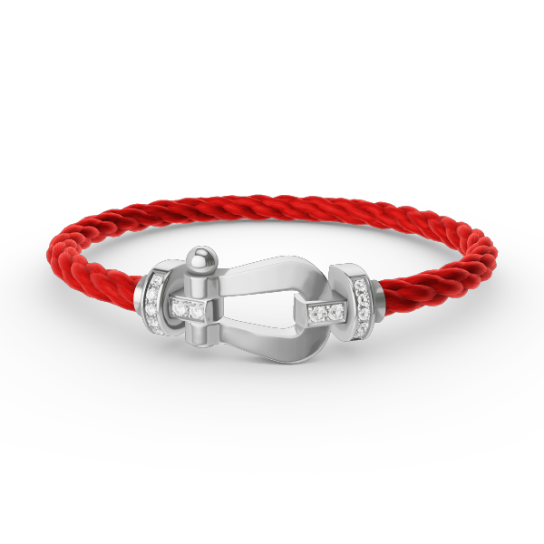 [Ornora Jewelry]FORCE LARGE HORSESHOE HALF DIAMOND BRACELET SILVER