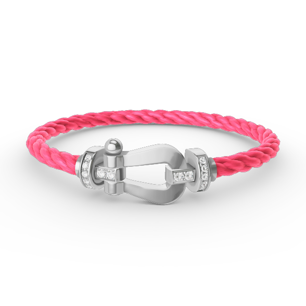 [Ornora Jewelry]FORCE LARGE HORSESHOE HALF DIAMOND BRACELET SILVER
