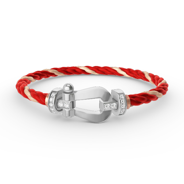 [Ornora Jewelry]FORCE LARGE HORSESHOE HALF DIAMOND BRACELET SILVER