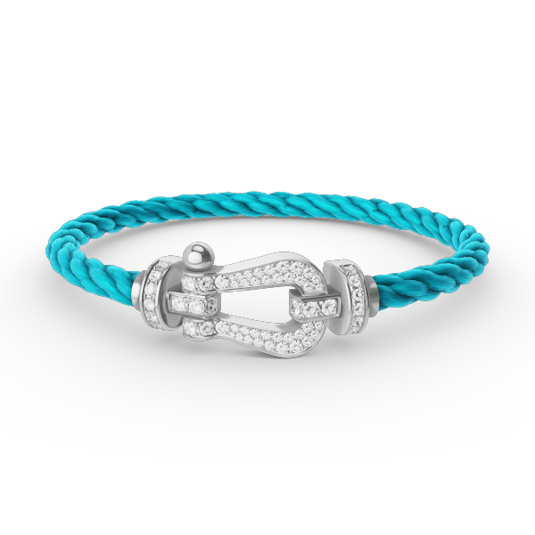 [Ornora Jewelry]FORCE LARGE HORSESHOE FULL DIAMOND BRACELET SILVER