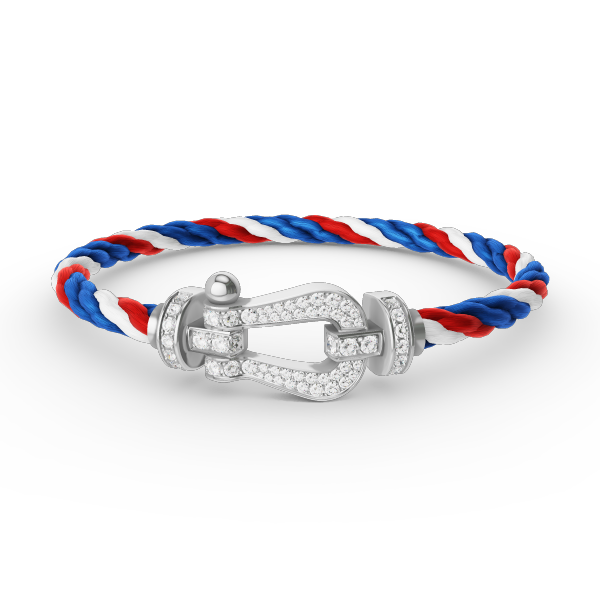 [Ornora Jewelry]FORCE LARGE HORSESHOE FULL DIAMOND BRACELET SILVER