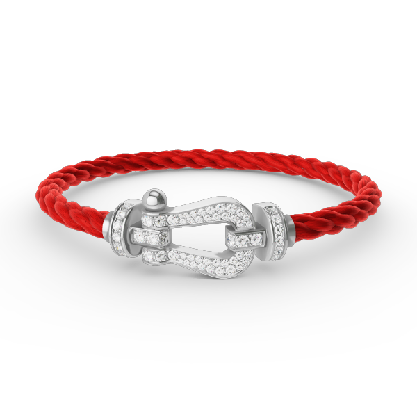 [Ornora Jewelry]FORCE LARGE HORSESHOE FULL DIAMOND BRACELET SILVER