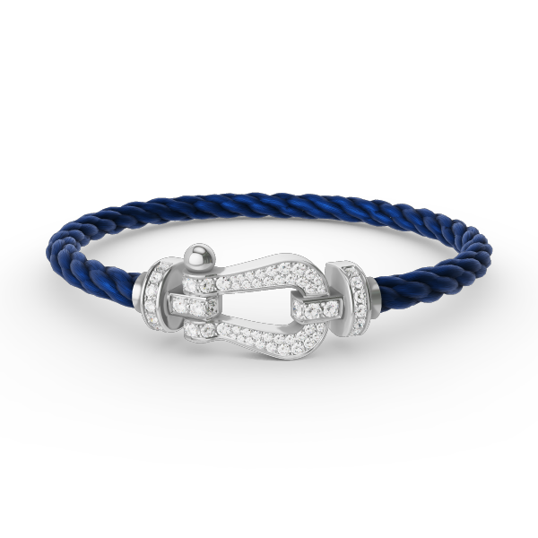 [Ornora Jewelry]FORCE LARGE HORSESHOE FULL DIAMOND BRACELET SILVER