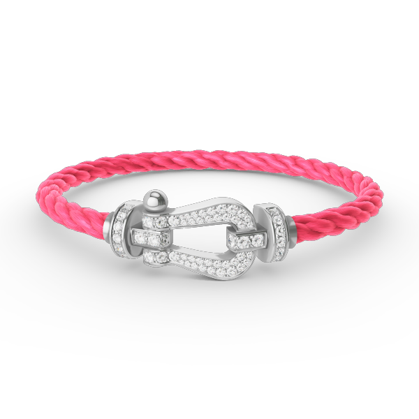 [Ornora Jewelry]FORCE LARGE HORSESHOE FULL DIAMOND BRACELET SILVER