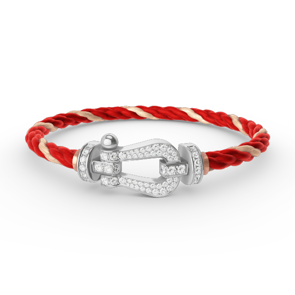 [Ornora Jewelry]FORCE LARGE HORSESHOE FULL DIAMOND BRACELET SILVER