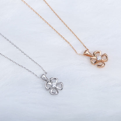 [Ornora Jewelry]FIOREVER NECKLACE DIAMOND CENTER