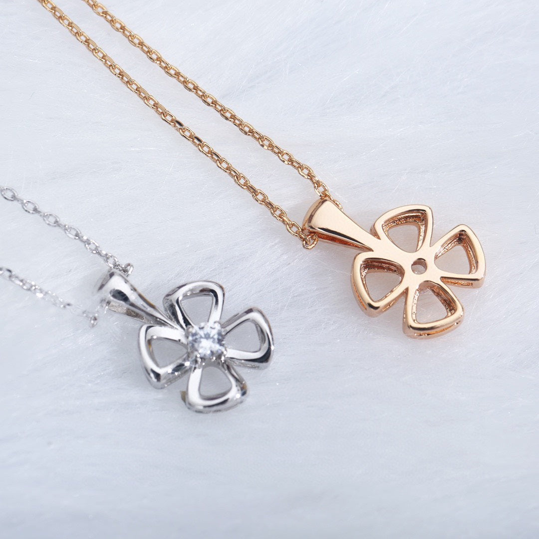 [Ornora Jewelry]FIOREVER NECKLACE DIAMOND CENTER